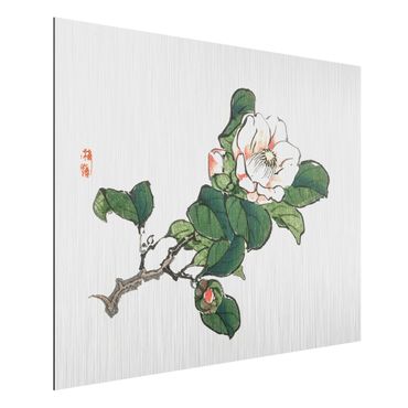 Stampa su alluminio spazzolato - Asian Vintage Disegno Apple Blossom - Orizzontale 3:4