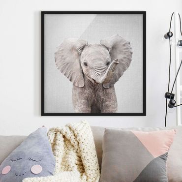 Poster con cornice - Elefantino Elsa