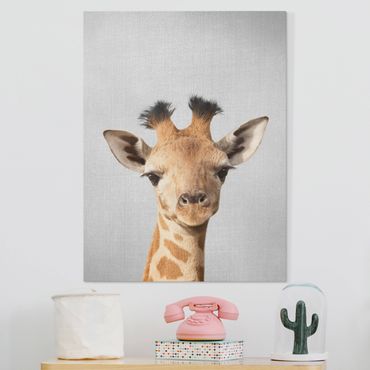 Stampa su tela - Piccola giraffa Gandalf - Formato verticale 3:4