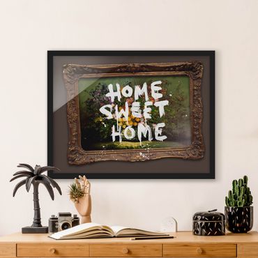 Poster con cornice - Home Sweet Home - Brandalised ft. Graffiti by Banksy