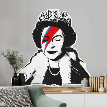 Adesivo murale - Queen Lizzie Stardust - Brandalised ft. Graffiti by Banksy