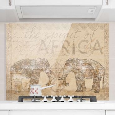Paraschizzi in vetro - Vintage Collage - Spirit Of Africa