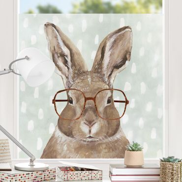 Decorazione per finestre - Animali con gli occhiali - Lepre