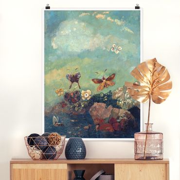 Poster - Odilon Redon - Butterflies - Verticale 4:3