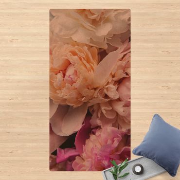 Tappetino di sughero - Peonie in fiore - Formato verticale 1:2