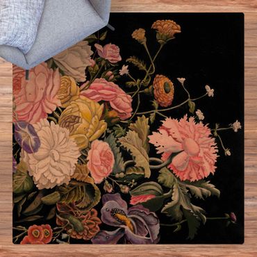 Tappetino di sughero - Bouquet di fiori da sogno - Quadrato 1:1