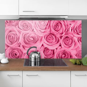 Paraschizzi in vetro - Pink Roses