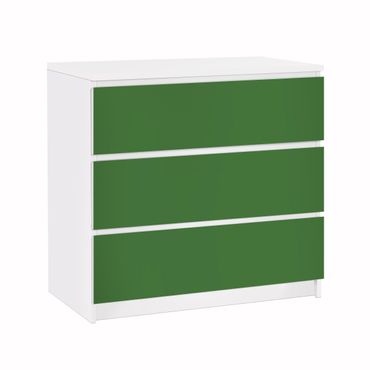Carta adesiva per mobili IKEA - Malm Cassettiera 3xCassetti - Colour Dark Green