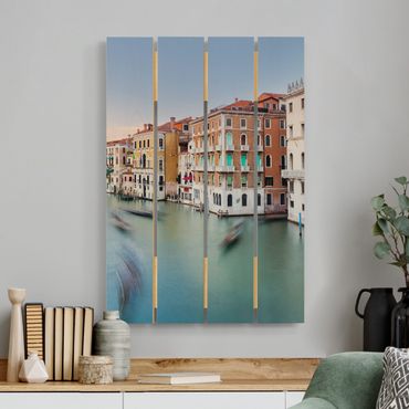 Stampa su legno - Vista Canal Grande dal Ponte di Rialto di Venezia - Verticale 3:2