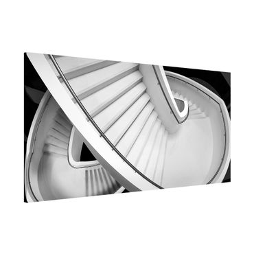 Lavagna magnetica - Architettura delle scale bianca e nera