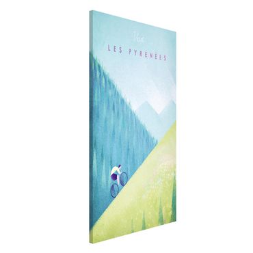 Lavagna magnetica - Poster Travel - I Pirenei - Formato verticale 4:3