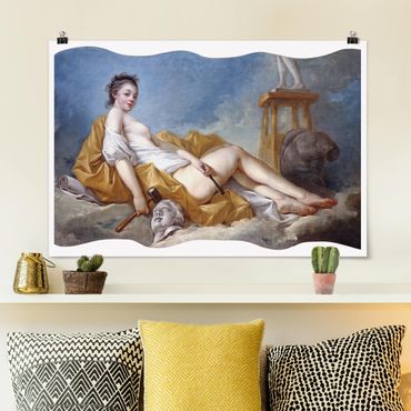 Poster - Jean Honoré Fragonard - personificazione della Scultura - Orizzontale 2:3