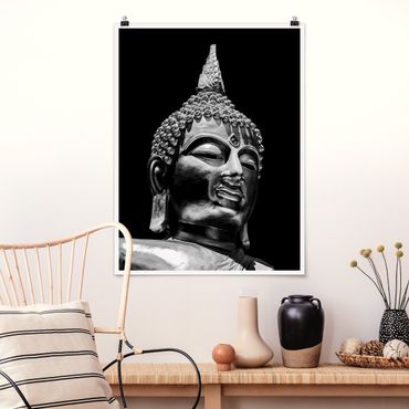 Poster - Buddha Statue Viso - Verticale 4:3