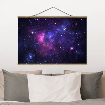 Foto su tessuto da parete con bastone - galassia - Orizzontale 2:3