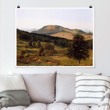 Poster - Albert Bierstadt - monte e di valle - Orizzontale 3:4