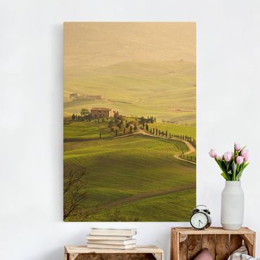 Quadro su tela naturale - Chianti in Toscana - Formato verticale 2:3
