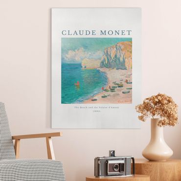 Stampa su tela - Claude Monet - La spiaggia - Formato verticale 3:4