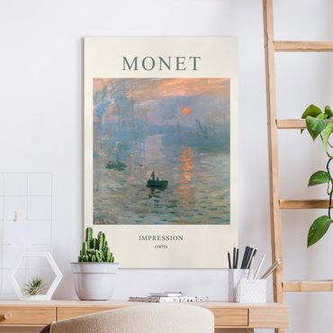 Stampa su tela - Claude Monet - Impressione - Edizione museo - Formato verticale 2x3