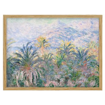 Poster con cornice - Claude Monet - Palme a Bordighera