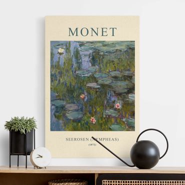 Quadro su tela naturale - Claude Monet - Ninfee (Nympheas) - Edizione museo - Formato verticale 2:3