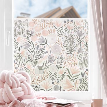 Decorazione per finestre - Claudia Voglhuber - Mare di fiori rosa