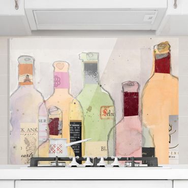 Paraschizzi in vetro - Wine Bottles In Watercolor I
