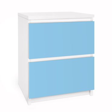 Carta adesiva per mobili IKEA - Malm Cassettiera 2xCassetti - Colour Light Blue