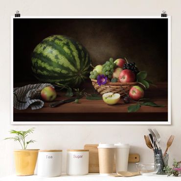 Poster - Still Life Con Il Melone - Orizzontale 2:3