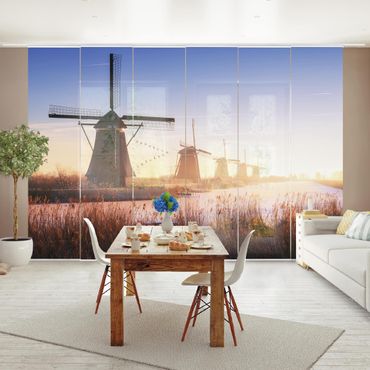 Tende scorrevoli set - Windmills Of Kinderdijk