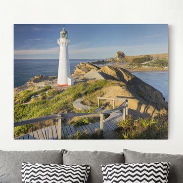 Stampa su tela - Castle Point Lighthouse New Zealand - Orizzontale 4:3