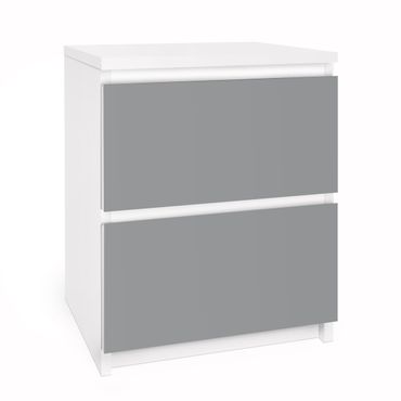 Carta adesiva per mobili IKEA - Malm Cassettiera 2xCassetti - Colour Cool Grey