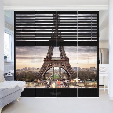 Tende scorrevoli set - Window View Blind - Eiffel Tower Paris