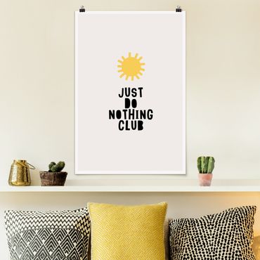 Poster - Do Nothing Club giallo - Verticale 3:2