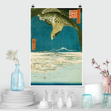 Poster - Utagawa Hiroshige - Il Tsubo centomila Livello - Verticale 3:2