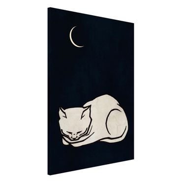 Lavagna magnetica - Illustrazione di gatto che dorme