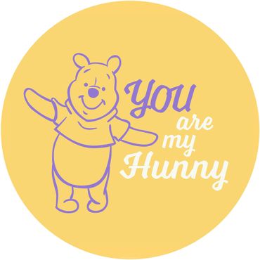 Carte da parati rotonde - Winnie the Pooh My Hunny