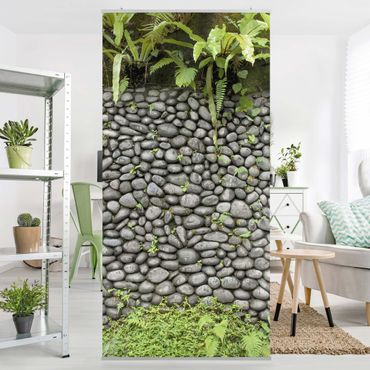 Tenda a pannello - Stone Wall With Plants - 250x120cm