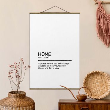 Foto su tessuto da parete con bastone - Definition Home Welcome - Verticale 2:3