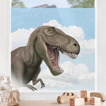 Decorazione per finestre - Dinosauro T - Rex