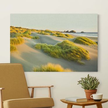 Stampa su tela - Dunes and grasses at the sea - Orizzontale 3:2