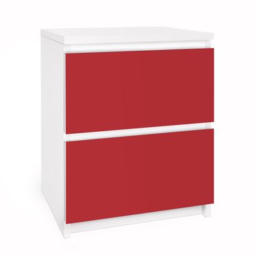 Carta adesiva per mobili IKEA - Malm Cassettiera 2xCassetti - Colour carmine