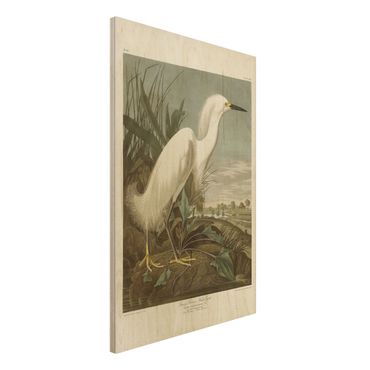 Stampa su legno - Consiglio Vintage White Heron I - Verticale 3:2