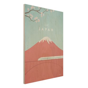 Stampa su legno - Poster Viaggio - Giappone - Verticale 4:3