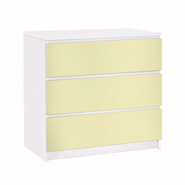 Carta adesiva per mobili IKEA - Malm Cassettiera 3xCassetti - Colour Crème
