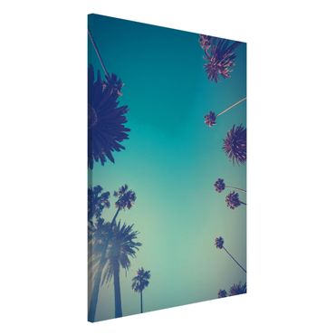 Lavagna magnetica - Piante Tropicali palme e cielo II - Formato verticale 2:3