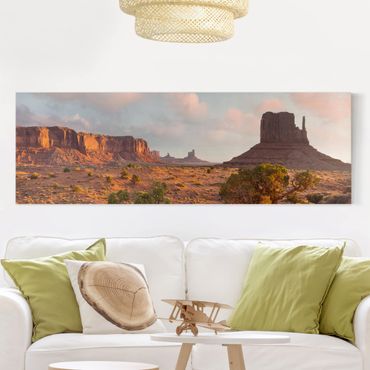 Stampa su tela - Monument Valley Navajo Tribal Park Arizona - Panoramico
