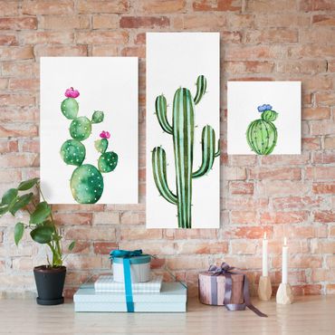 Stampa su tela - Watercolor Cactus Set - Collage 2