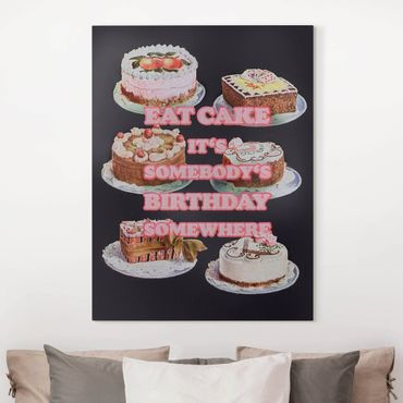 Stampa su tela - Eat Cake It's Birthday