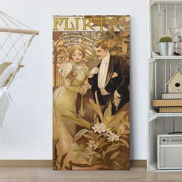 Quadri su tela - Alfons Mucha - Pubblicita Poster For Flirt Biscuits