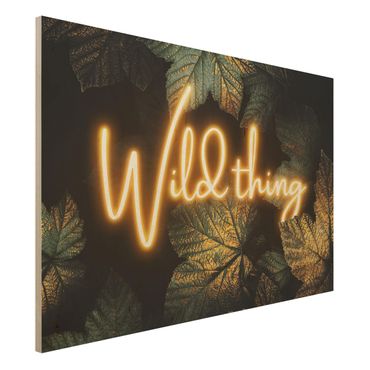 Stampa su legno - Wild Thing Golden Leaves - Orizzontale 2:3